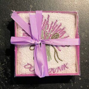 Embroidered "Dubrovnik" Lavender Cotton Towel Gift